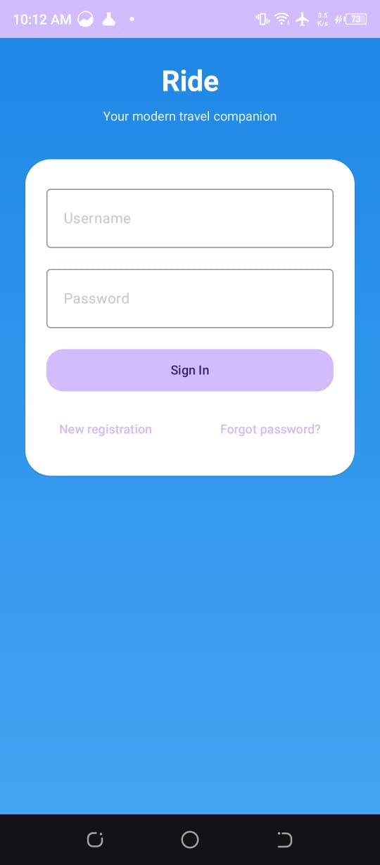 ride booking application